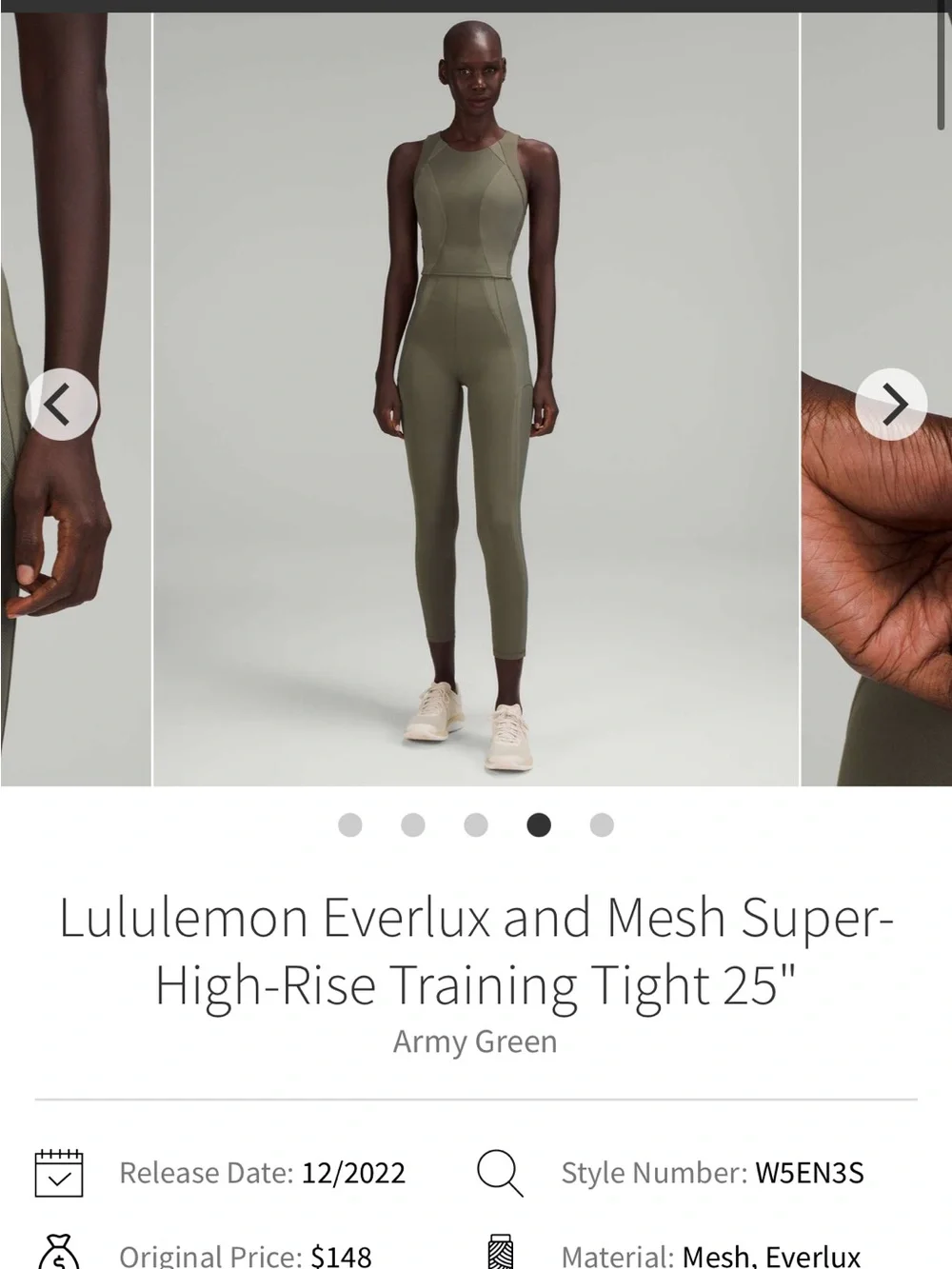 lululemon athletica Super-High-Rise Everlux Training Tight in Army Green